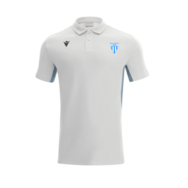 SMB - POLO COTON GRIS/BLANC