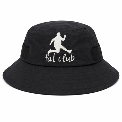 Bob Fat Club Noir – Bob Streetwear avec Cordon Réglable