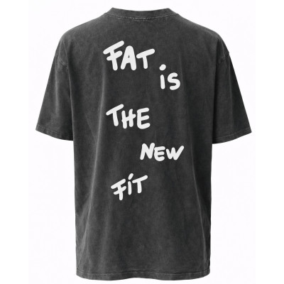 T-shirt FAT CLUB Noir Délavé – Streetwear Vintage | Locker Room