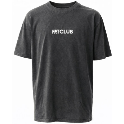T-shirt FAT CLUB Noir Délavé – Streetwear Vintage | Locker Room