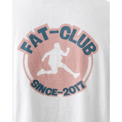 T-shirt FAT CLUB blanc – Logo brodé & print dos Since 2017