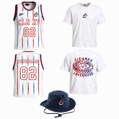Pack Débardeur + T-shirt oversize CLR XV personnalisable – Nom et numéro | Locker Room