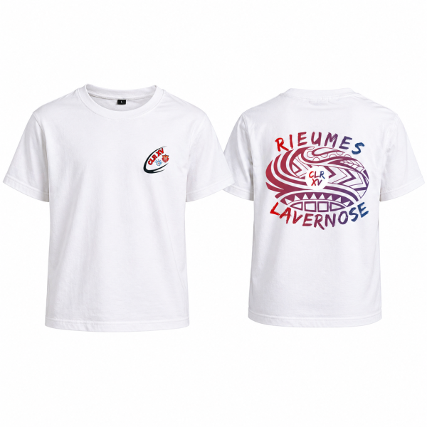 CLR XV - T SHIRT ENFANT COTON - BLANC