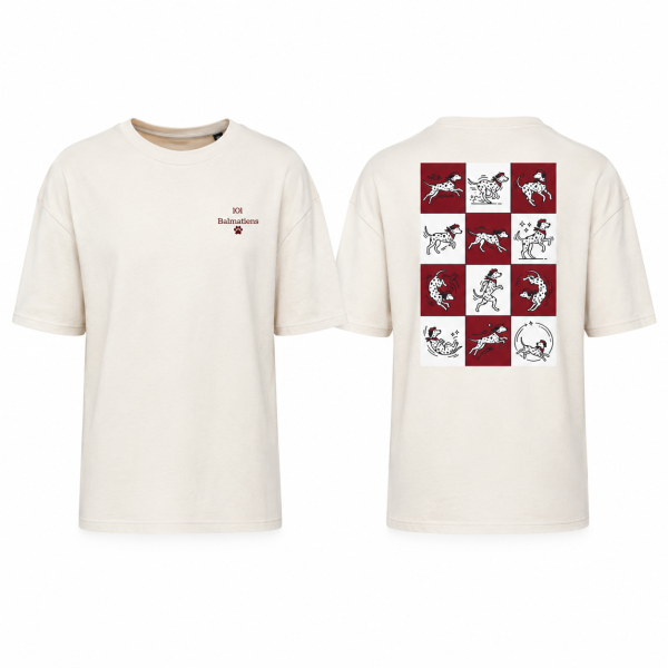 101 BALMATIENS - T SHIRT COTON - BLANC