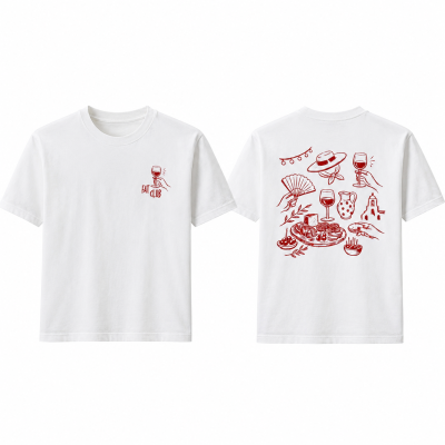 FAT CLUB FERIA COPAINS - T-shirt classique en Coton Biologique