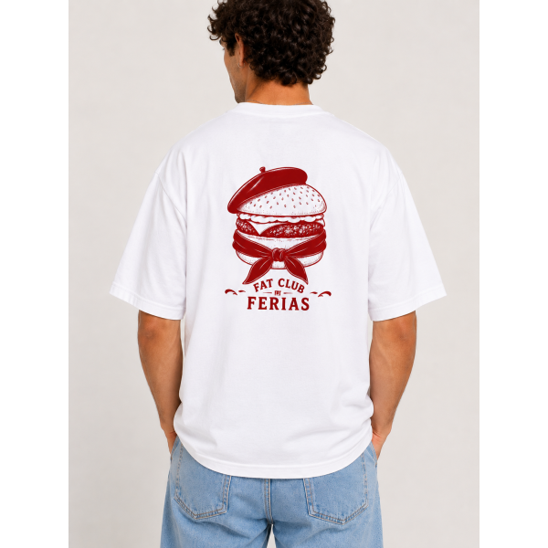 FAT CLUB - T SHIRT FERIA BURGER OVERSIZE