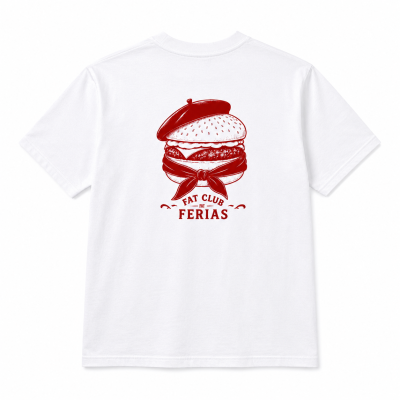 FAT CLUB FERIA BURGER - T-shirt Oversize en Coton Biologique
