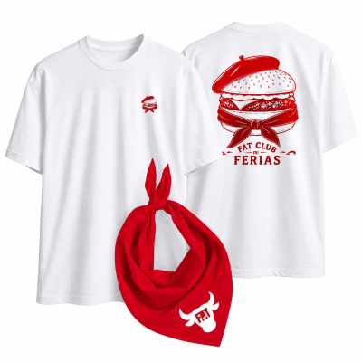 Pack FAT CLUB FERIA BURGER + Bandana Rouge | Édition Férias