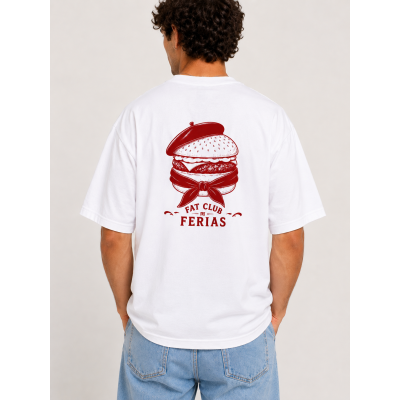 FAT CLUB FERIA BURGER - T-shirt Oversize en Coton Biologique