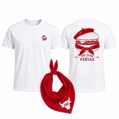 Pack FAT CLUB FERIA BURGER + Bandana Rouge | Édition Férias