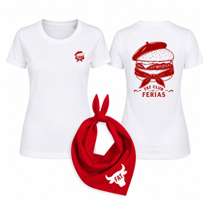 Pack femme FAT CLUB FERIA COPAINS + Bandana Rouge | Édition Férias